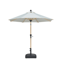 PURPLE LEAF Patio Market Umbrella Aluminum Outdoor Table Umbrella with Wood Color