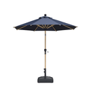 PURPLE LEAF Patio Market Umbrella Aluminum Outdoor Table Umbrella with Wood Color