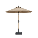 PURPLE LEAF Patio Market Umbrella Aluminum Outdoor Table Umbrella with Wood Color