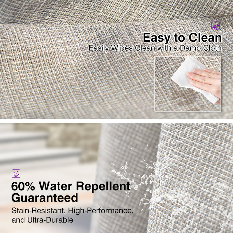 PURPLE LEAF 2/4/6 Set Semi-Auto Patio Table Umbrellas with Base for Outdoor Commercial