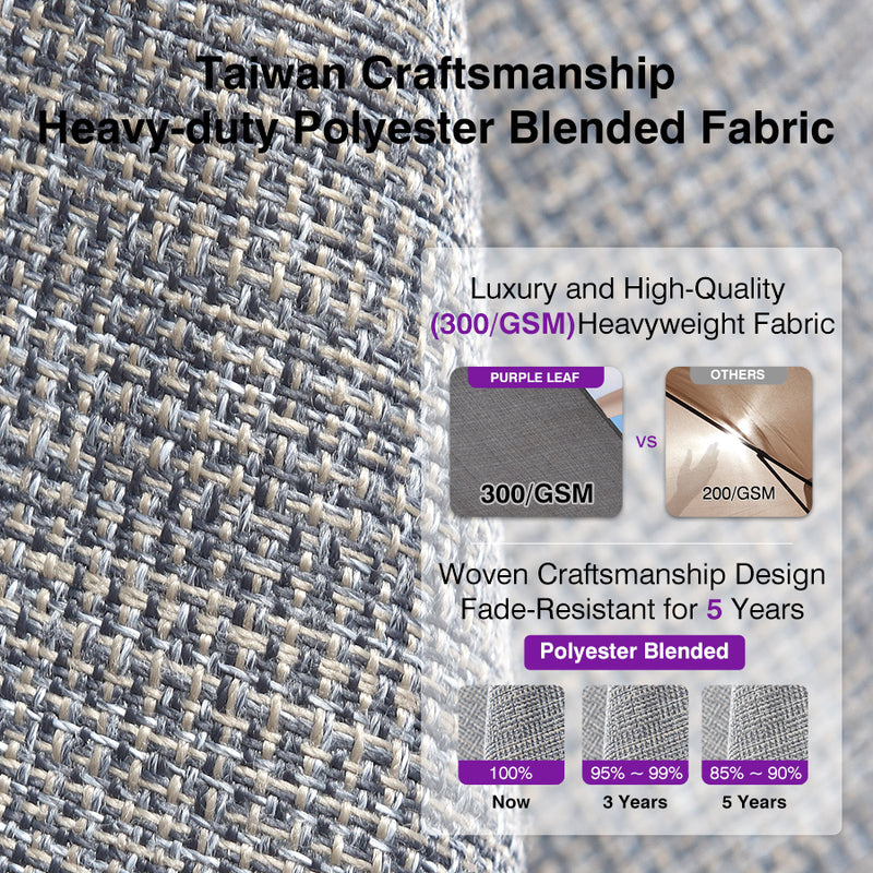 PURPLE LEAF 2/4/6 Set Semi-Auto Patio Table Umbrellas with Base for Outdoor Commercial