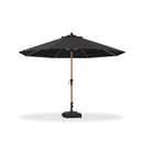 PURPLE LEAF Patio Market Umbrella Aluminum Outdoor Table Umbrella with Wood Color