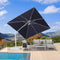 PURPLE LEAF Best White Patio Rotating Umbrella Swivel Outdoor Umbrellas