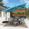 PURPLE LEAF Affordable Patio Umbrella with Base, Square and Rectangular Outdoor Umbrella