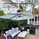 Clearance - PURPLE LEAF OPEN BOX Affordable Cantilever Umbrella for Patio