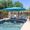 PURPLE LEAF Outdoor Sun Heavy Duty Cantilever Umbrella for Patio, Porch, Beach