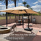 PURPLE LEAF Outdoor Sun Heavy Duty Cantilever Umbrella for Patio, Porch, Beach