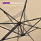 PURPLE LEAF Outdoor Sun Heavy Duty Large Cantilever Umbrella with Base