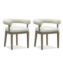 PURPLE LEAF Patio Dining Chair Set Set of 2 with Olefin Cushion Bistro Set and Aluminum  Frame for Deck Kitchen Garden