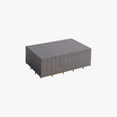 PURPLE LEAF Patio Furniture Cover Waterproof Heavy Duty TPU Coating Tear-Resistant Fabric for Outdoor Rectangular Dining Set