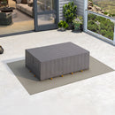 PURPLE LEAF Patio Furniture Cover Waterproof Heavy Duty TPU Coating Tear-Resistant Fabric for Outdoor Rectangular Dining Set