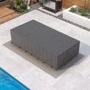 PURPLE LEAF Patio Furniture Cover Waterproof Heavy Duty TPU Coating Tear-Resistant Fabric for Outdoor Rectangular Dining Set