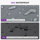 PURPLE LEAF Patio Furniture Cover Waterproof Heavy Duty TPU Coating Tear-Resistant Fabric for Outdoor Rectangular Dining Set