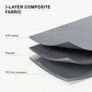PURPLE LEAF Patio Furniture Cover Waterproof Heavy Duty TPU Coating Tear-Resistant Fabric for Outdoor Rectangular Dining Set