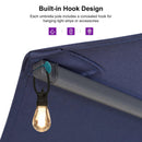 PURPLE LEAF Double-Sided Outdoor Market Table Umbrella with Base for Pool