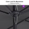 PURPLE LEAF Double-Sided Outdoor Market Table Umbrella with Base for Pool