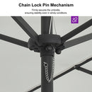 Clearance - PURPLE LEAF OPEN BOX Market Umbrella Double-Sided Market Umbrella Patio Umbrellas with Base