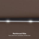 Clearance - PURPLE LEAF OPEN BOX Market Umbrella with Lights Double-Sided Market Umbrella Patio Umbrellas with Base