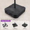 PURPLE LEAF Table Umbrella with Lights Double-Sided Market Umbrella with Base