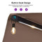 PURPLE LEAF Table Umbrella with Lights Double-Sided Market Umbrella with Base