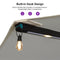 PURPLE LEAF Table Umbrella with Lights Double-Sided Market Umbrella with Base