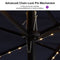 Clearance - PURPLE LEAF OPEN BOX Table Umbrella with Lights Double-Sided Market Umbrella with Base