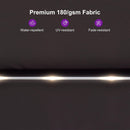 PURPLE LEAF Table Umbrella with Lights Double-Sided Market Umbrella with Base