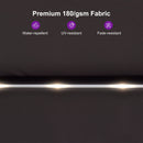 Clearance - PURPLE LEAF OPEN BOX Table Umbrella with Lights Double-Sided Market Umbrella with Base