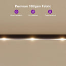 PURPLE LEAF Table Umbrella with Lights Double-Sided Market Umbrella with Base