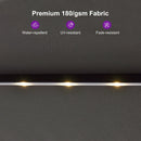 PURPLE LEAF Table Umbrella with Lights Double-Sided Market Umbrella with Base