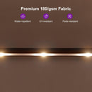 PURPLE LEAF Table Umbrella with Lights Double-Sided Market Umbrella with Base