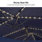 Clearance - PURPLE LEAF OPEN BOX Table Umbrella with Lights Double-Sided Market Umbrella with Base