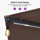 PURPLE LEAF Double-Sided Market Umbrella with Light Large Patio Umbrellas with Base