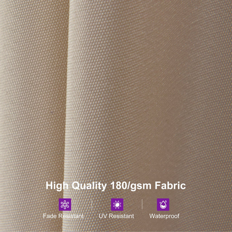 PURPLE LEAF Double-Sided Market Umbrella with Light Large Patio Umbrellas with Base