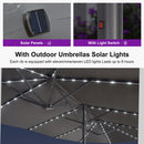 Clearance - PURPLE LEAF OPEN BOX Market Umbrella with Lights Double-Sided Market Umbrella Patio Umbrellas with Base