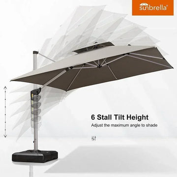 clearance sunbrella patio umbrella Square Cantilever YGroup_o4f7a26-009 G. Loomis GLX Bladed Model:662SP duty ribs