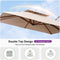 PURPLE LEAF Outdoor Garden Umbrella with Base, Cantilever Umbrellas in Wood Color