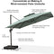 PURPLE LEAF Double Top UV50+ Fade Resistant Outdoor Umbrellas Olefin Patio Umbrellas