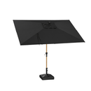 PURPLE LEAF Patio Market Umbrella Aluminum Outdoor Table Umbrella with Wood Color