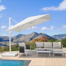 Clearance - PURPLE LEAF OPEN BOX White Outdoor Economical Patio Umbrellas