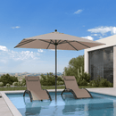 PURPLE LEAF Aluminum Market Patio Umbrella Commercial Outdoor Garden Umbrella