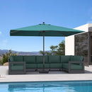 PURPLE LEAF Aluminum Market Patio Umbrella Commercial Outdoor Garden Umbrella