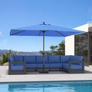 PURPLE LEAF Aluminum Market Patio Umbrella Commercial Outdoor Garden Umbrella