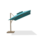 PURPLE LEAF Provence Series Outdoor Cantilever Patio Umbrella with Champagne Gold Frame for Terrace, Deck & Lounge