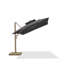 PURPLE LEAF Provence Series Outdoor Cantilever Patio Umbrella with Champagne Gold Frame for Terrace, Deck & Lounge