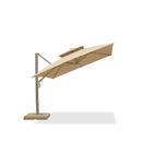PURPLE LEAF Provence Series Outdoor Cantilever Patio Umbrella with Champagne Gold Frame for Terrace, Deck & Lounge