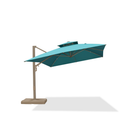 PURPLE LEAF Provence Series Outdoor Cantilever Patio Umbrella with Champagne Gold Frame for Terrace, Deck & Lounge