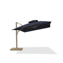 PURPLE LEAF Provence Series Outdoor Cantilever Patio Umbrella with Champagne Gold Frame for Terrace, Deck & Lounge