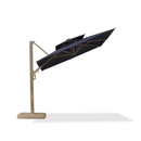 PURPLE LEAF Provence Series Outdoor Cantilever Patio Umbrella with Champagne Gold Frame for Terrace, Deck & Lounge