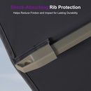 PURPLE LEAF Champagne Gold Cantilever Patio Umbrella with Base, Provence Series